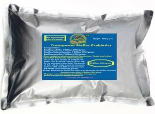 Transpower Biofloc Fish Probiotic for Biofloc Fish | Fish Health Supplement- 21 Billion CFU 0.5 kg Dry New Born, Adult, Young, Senior Fish Food