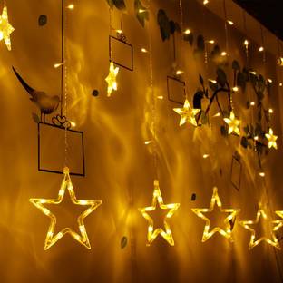 spark world 138 LEDs 3.51 m Yellow Color Changing, Flickering, Steady Star Rice Lights