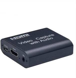 microware Video Capture Card with Audio,4K Live Streaming HDMI Video Game Capture Grabber Recording Device with Mic Input and Stereo Audio Output for Full HD 1080P 60FPS Acquisition, Live Broadcasting Media Streaming Device