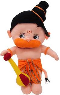 Galaxy Corporation Hanuman Hindu Idol Soft Plush Toy  - 30 cm