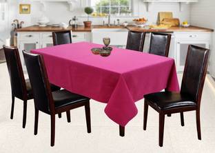 AIRWILL Solid 6 Seater Table Cover