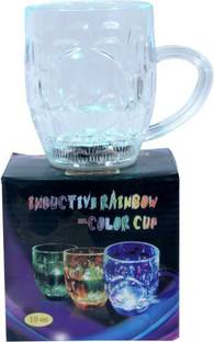 sachdeva's traders color changing led light glass mug Glass Beer Mug