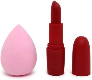 SKYBOAT MIND BLOWING RED COLOUR LIPSTICK AND PUFF (BLANDER)