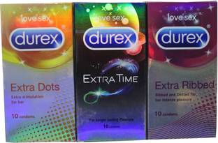 DUREX Extra Dots, Extra Time & Extra Ribbed Condom