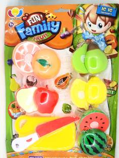 Asra Collections Sliceable Fruits Cutting Play Toy Set for Kids ,Sliceable Fruits Cutting Play Toy Set with - Pretend Play Educational Toys for Kids and Children