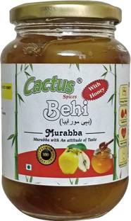 Cactus Spices Homemade Behi Murabba (Safarjal Murabba) (Quince Murabba) with Row Forest Honey Green Apple Murabba