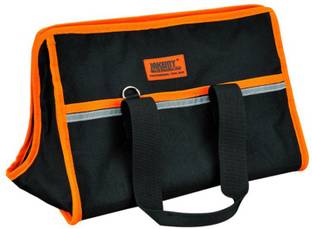 JAKEMY 355mm x 230mm x 230mm Professional High-End Tool Storage Bag, 600D Oxford fabric, Durable, waterproof and wear-resistant, Multiple pockets for storing tools, Soft double hand straps Fabric Tool Bag