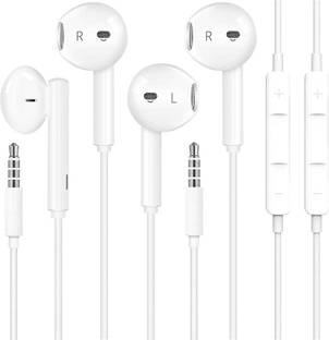 Meyaar 2 pack Metal in-Ear Earbuds Earphone with Mic for IOS 5 5s 6 6s Wired