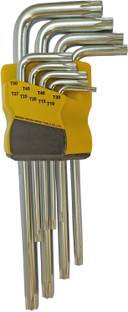 Inditools Latest 9pc Torx allen key set normal size star allen key set Allen Key Set