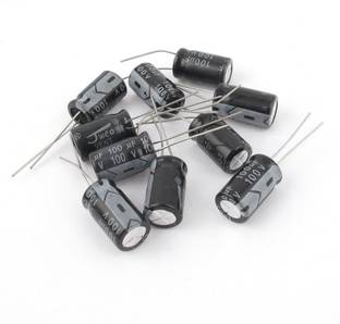Stookin 100V 100uF 105C Radial Lead Electrolytic Capacitor 10mm x 17mm ( Pack of 10 ) Power Supply Electronic Hobby Kit