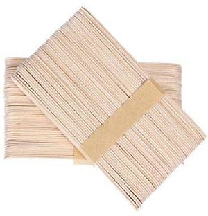 avnish Wooden Professional Disposable Wax Knife/Spatulas/Applicators (Pack of 50 pcs) Strips