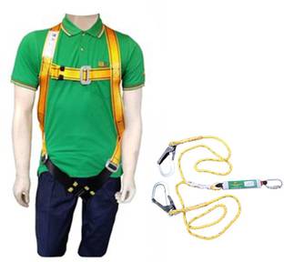 Industrial Business Solution Full Body Safety Belt (Harness) 1003 with Energy Absorber Layard 427 Safety Harness