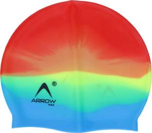 ArrowMax PREMIUM 100% SILICONE EASY COMFORT ANTI SLIP Swimming Cap