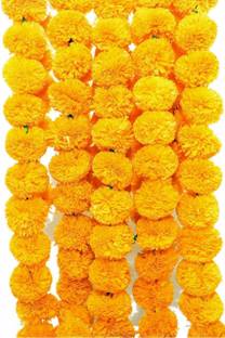 RAM MURTI ENTERPRISES Artificial Genda or Marigold Flowers Garland for Decoration Toran