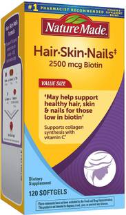 Nature Made Hair/Skin/Nails 2500mcg of biotin 120 Softgels