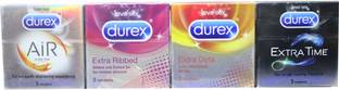 DUREX Ait Ultra Thin, Extra Ribbed, Extra Dots, Extra Time Condom
