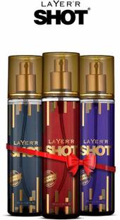 LAYER'R SHOT Gold Perfume, Deodorant Iconic , Imperial ,Dynamic Body Spray  -  For Men