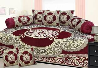 Shivkirpa Velvet Abstract Diwan Set