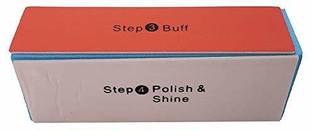 Red Square 4 Way Nail Buffer Block 4 Steps Sanding Polisher Washable Files Nails Art Pedicure Manicure Emery Buffing Professional Care Salon Grade Tool