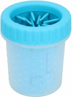 W9 MudBuster Silicon Plastic Portable Dog Paw Cleaner-Small Plain/ Bristle Brushes for  Dog & Cat