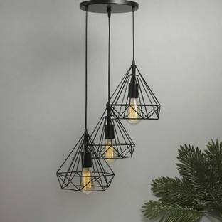 Online Generation Lights Black DIAMOND Hanging Light (Bulb Not Included) (set of 3 piece) Lamp Pendants Ceiling Lamp