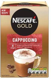 Nescafe Gold Cappuccino Instant Coffee Sachets (8 x 15.5g), 124g Instant Coffee