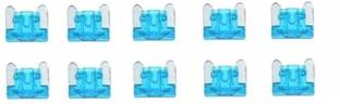 PBROS 10 Pieces 15 Amp Car & Bike Low Profile Micro Mini Blade Fuse Small Fuses (15 Amp) Vehicle Fuse