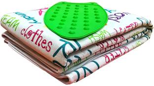 Synergy Cotton, Felt and Silicon Iron Mat 47x27-inch(Blue and White) Ironing Mat