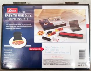 SHINY S-100 Rubber Stamp Kit / Printing Kit Handle Rubber Stamp