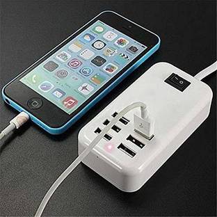 TECHGEAR 6 USB Port Fast Charger HUB 30W 5V/3A 1.5M Smart Wall Socket Extension 6 USB Port Fast Charger HUB 30W 5V/3A 1.5M Smart Wall Socket Extension USB Hub