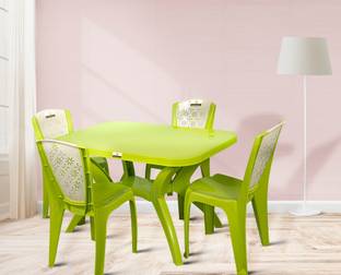 Smilemindia Plastic 4 Seater Dining Set