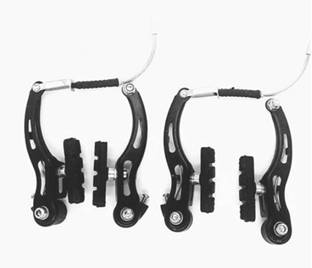 FASTPED Bicycle Cycling V Brake Set Alloy Front Rear Brake Bicycle Parts Black Bicycle Brake Disk
