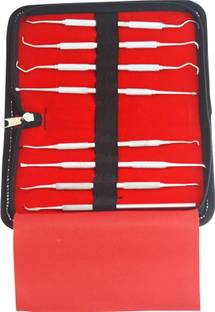 RAMEX Dental Scaler , Hand Scaler , Dental Set, Surgical Instruments 8Pcs Set in Pouch Dental Elevator