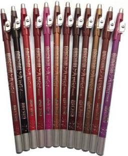 ads Perfect Eye and Lip Liner Pencil with Sharpener (Eye Liner, Lip Liner Pencil 12 Pieces)