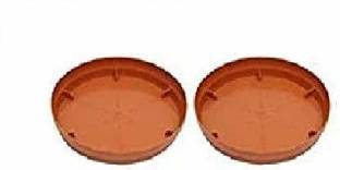HOLME'S Flower Pot Plant Saucer Base Plate Planter Tray 8 inch .Set of (2) Plant Container Set