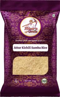 Farmers Grain Traditional Attur Kichili Samba Rice (3 kg) Boiled Rice