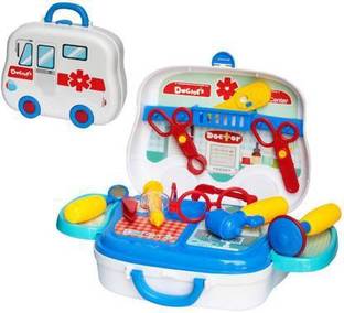 Kidz N Toys Portable Doctor Suitcase Doctor Kit For Kids Doctor Set, kit for Kids Boys Girls, Pretend Play