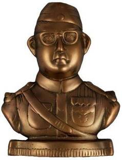 Shoppingrox Netaji Subhash Chandra Bose Copper/Aluminium Statue Decorative Showpiece - 21 cm Decorative Showpiece  -  21 cm