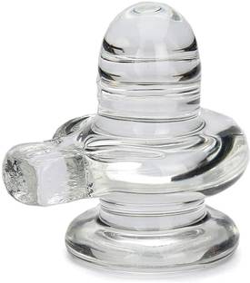 NAVYAKSH Pure Sphatik 17.51 grams Crystal Shivling Decorative Showpiece  -  2.8 cm