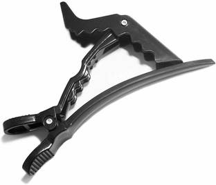 CITYCOSMETIC Professional Hair Styling Clips Sectioning Crocodile hair clips Duckbill Clips Section clips, Non-Slip Hairdresser dedicated Partition Hairgrips For Thick Hair Large Hairpin Black Hair Clip