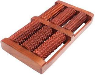 Star Handicrafts A201 Wooden Hand Massager Roller Body Stress Acupressure Acupuncture Foot Massage Wooden Hand Massager Roller Body Stress Acupressure Acupuncture Foot Massage Massager (Brown) Massager