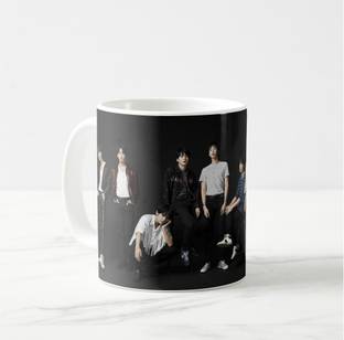 V Kraft "bts fancy" quote white Ceramic with Handle-Perfect Gift to Anyone On Any Occasion | Coffee & Tea Cup | Pack of 1 Ceramic Coffee Mug