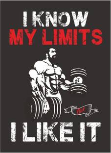 DECOR Production 121.92 cm Gym - Fitness - Bodybuilding - Office - Sports - Workout - Boxing - Inspirational - Motivational - Quotes - Wall Sticker_0248 Self Adhesive Sticker