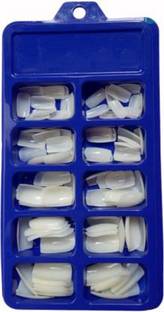 MANMORA Best Artificial 100 Tips False Nails fake nails white White