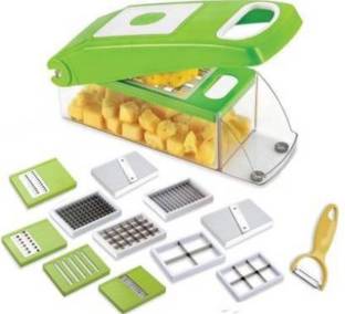 VISHAL ENTERPRISE 12 in 1 Vegetable & Fruit Grater & Slicer (1) Vegetable & Fruit Chopper
