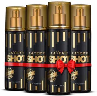 LAYER'R Shot Gold Perfume Iconic Body Deodorant Spray  -  For Men