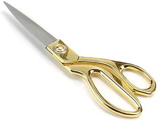Vegmine Golden Tailor Scissors Stainless Steel Professional Cutter Fabric Sewing Shears Sharp Blade Scissors