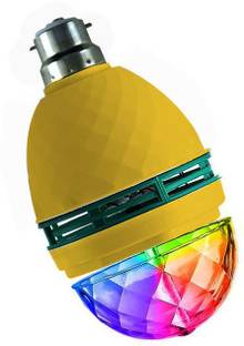 Sulfur Superior Quality LED Crystal Rotating Bulb Magic Disco Light Night Lamp for Party/Home Decoration Multi Color LED Light Single Disco Ball