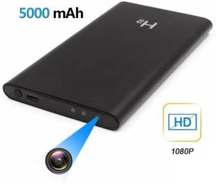 SrO H2 Power Bank Spy Camera 1080P Portable Hidden Mini Security Camera for Home,Office and Outdoor, 5000 mAh 10 Hours Continuous Audio Video Recording, Support 32GB Memory Card Security Camera