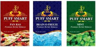 Puff Smart Herbal Hookah Molasses PAN RAS, BRAIN-O-FREEZE, MINT Hookah Flavor